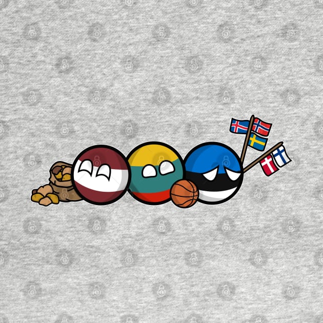 Polandball - Baltic Family Portrait by DigitalCleo